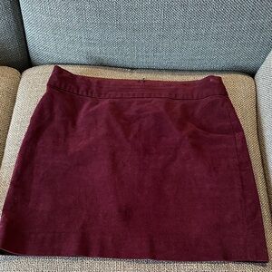 Banana Republic Burgundy corduroy Skirt